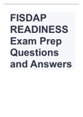 FISDAP READINESS Exam Prep Questions and Answers