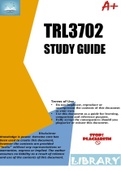 TRL3702 STUDY GUIDE