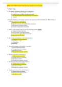 NRSG 3212 Patho Exam Final Review Questions & Answers Graded A&plus;