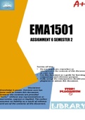 EMA1501 ASSIGNMENT 6 SEMESTER 2 2022