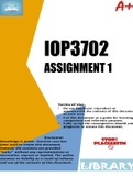 IOP3702 ASSIGNMENT 1 2022