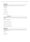 PSYC 631&sol; PSYC 631 Quiz 1 Liberty University