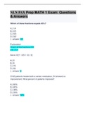 NLN PAX EXAM PREP&colon; MATH&colon; PAX Prep Math Exam&colon; Questions & Answers&colon; NLN PAX Prep MATH 1 Exam&colon; PAX Prep Math Exam&period;