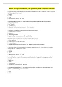 Public Safety Final Exam&vert; 195 questions&vert; with complete solutions
