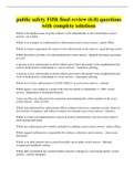 public safety Fifth final review &lpar;6&period;0&rpar; questions with complete solutions