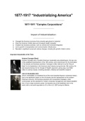 AP US History 1877-1917 Study Notes