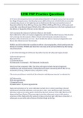 LEIK FNP Practice Questions with complete solutions  verified answers with explanation&vert; latest 2023