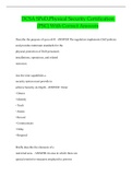 DCSA SPeD&comma;Physical Security Certification &lpar;PSC&rpar; With Correct Answers