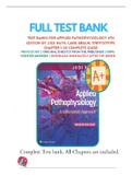 Applied Pathophysiology A Conceptual Approach to the Mechanisms of Disease 3rd Edition Braun Test Bank