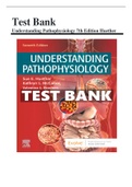 Test Bank for Understanding Pathophysiology 7th Edition Huether