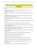CALT Alliance Exam With Complete Solutions Graded A&plus;