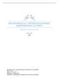 Beroeps product &colon; Interprofessioneel samenwerken 