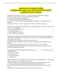 American Government Graded  Straighterline Final Exam| 140 QUESTIONS| WITH COMPLETE SOLUTIONS