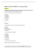 BIOD 151 A&P ALL MODULE 1-7 Exam Latest 2023 