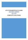 ATI PN FUNDAMENTALS EXAMS All Questions  2022/2023 - (QUESTIONS & ANSWERS) COMPLETE SOLUTIONS (Scored 98%)