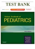 Test Bank For Nelson Pediatrics Review Mcqs 19 Edition