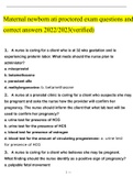 ATI MATERNAL NEWBORN PROCTORED STUDY BUNDLE PACK SOLUTION &lpar;Questions and Answers &rpar;&lpar;2019 - 2023&rpar; &lpar;Verified Answers&rpar;