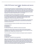 LEIK FNP Practice Latest Update  Questions and Answers 2023