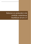 Samenvatting Rekenen-wiskunde in de praktijk Onderbouw H10/17, ISBN: 9789001832810  rekenen