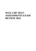 WGU C207 OA Partial test Questions with Answers 2022, WGU C207 Data Driven Decision Making Exam Questions and Answers Rated A+, WGU C207 OA Module 3 Data Driven Decision Making Questions and Answers (2023 Verified Answers), WGU C207 PRE ASSESSMENT 2023 & 