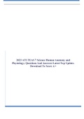2023 ATI TEAS 7 Science Human Anatomy and Physiology&semi; Questions And Answers Latest Top Update&period; Download To Score A&plus;