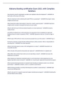 Alabama Boating certification Exam 2023&comma; with Complete Solutions