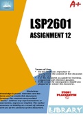 LSP2601 ASSIGNMENT 12 2023