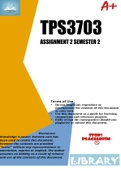 TPS3703 ASSIGNMENT 2 SEMESTER 2 2023