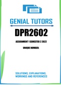 DPR2602 Assignment 1 Semester 2 2024