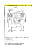 CIBTAC Skeletal System QUESTIONS AND ANSWERS