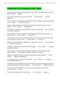 Primerica Life Insurance Test &ndash; Q&A