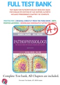 Test Bank For Pathophysiology Biologic Basis for Disease 8th Edition By Sue Huether, Kathryn McCance 9780323583473 Chapter 1-50 Complete Guide .