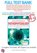 Test Bank For Pathophysiology Introductory Concepts and Clinical Perspectives with Davis Advantage including Davis Edge 2nd Edition By Theresa M Capriotti 9780803694118 Chapter 1-46 Complete Guide .