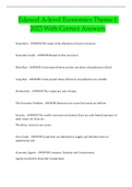 Edexcel A-level Economics Theme 1 2023 With Correct Answers