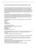 texas nurse practice act and nurse jurisprudence exam