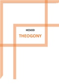 Class notes  Hesiod Theogony 30 pages 9780872201798
