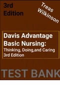 (Download)Davis Advantage Basic Nursing; Thinking, Doing, and Caring 3rd Edition Treas Wilkinson-complete chapters