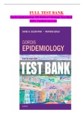 Gordis Epidemiology 6th Edition Celentano Test Bank (All chapters complete 1-20, 100% Verified Answers)