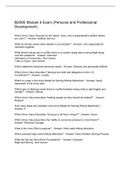B250E Module 5 Exam &lpar;Personal and Professional Development&rpar;