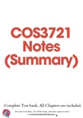 COS3721 - Notes (Summary)