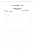 Notes / Aantekeningen Auditing Theory (EBM156A05) 2022/2023