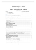 Notes / Aantekeningen Digital Transformation Strategy (EBM212A05) 2022/2023