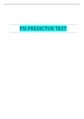 PSI PREDICTOR TEST&vert; REVISION TEST