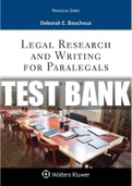 TEST BANK for Legal Research and Writing for Paralegals, 9th Edition Deborah E. Bouchoux ISBN: 9781543801637. All Chapters 1-19.