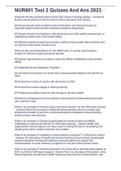 NUR601 Test 2 Quizzes And Ans 2023