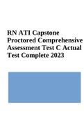RN ATI Capstone Proctored Comprehensive Assessment Test C Actual Test Complete 2023 and RN ATI Capstone Proctored Comprehensive Assessment 2019 B Focused Review (Best Guide 2023-2024)