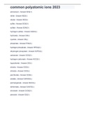 common polyatomic ions 2023