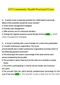 ATI Community Health Proctored Exam Questions and Answers (2022/2023) (Verified Answers by Expert)