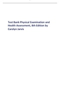 Test Bank Physical Examination and Health Assessment&comma; 8th Edition by Carolyn Jarvis