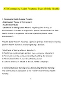 ATI Community Health Proctored Exam's Bundle Package Deal With Questions and Answers (2022/2023) (Verified Bundle)